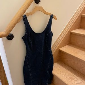Dark denim dress